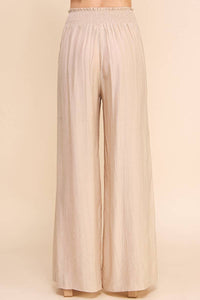 Bamboo Texture Flowy Pants