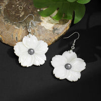 FRESHWATER PEARL PETAL EARRINGS