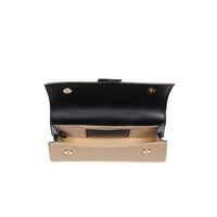 Violet - Straw Crossbody: Natural Black