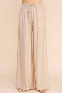 Bamboo Texture Flowy Pants