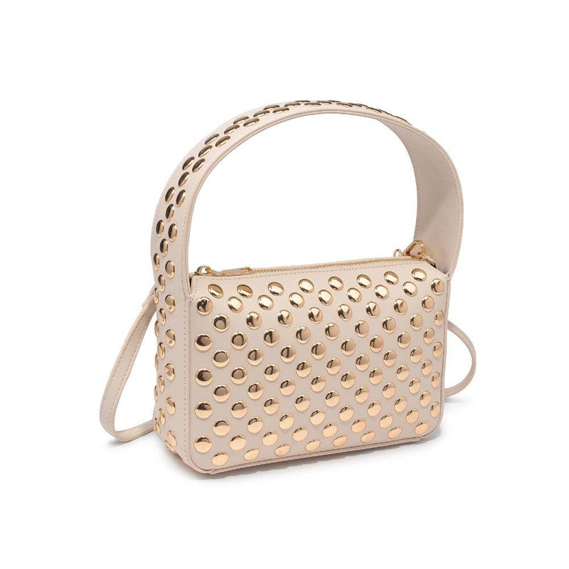 Isabel Studded Crossbody: Oatmilk