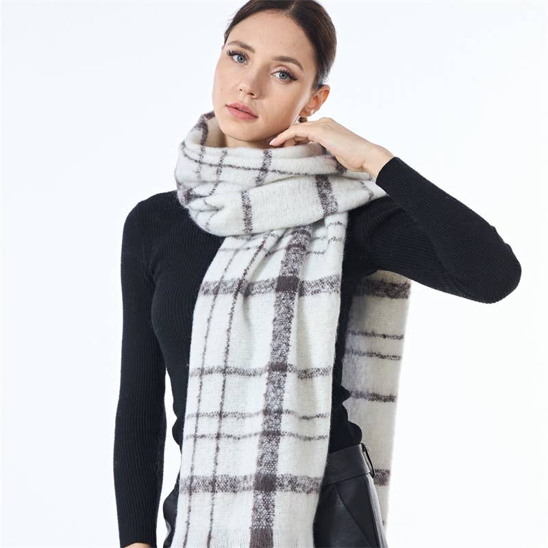 Block Plaid Everyday Scarf