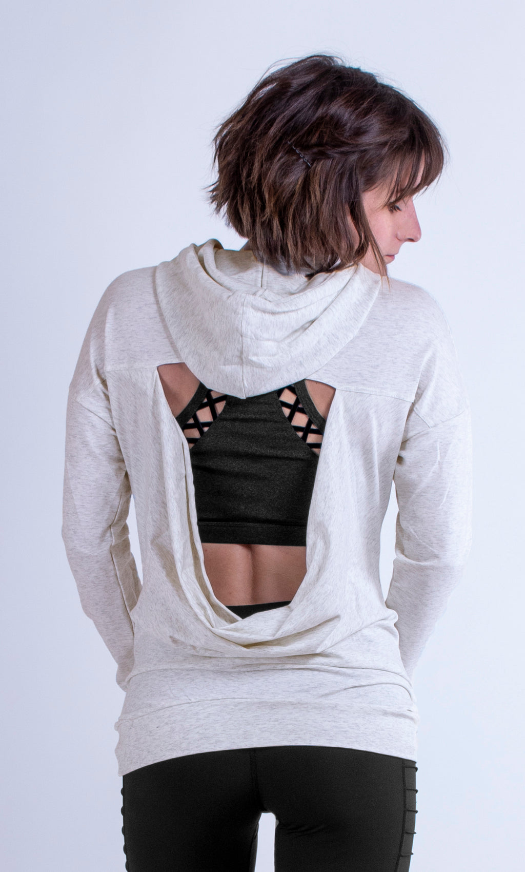 Open back hoodie 2025