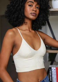 SEAMLESS PADDED V NECK BRAMI