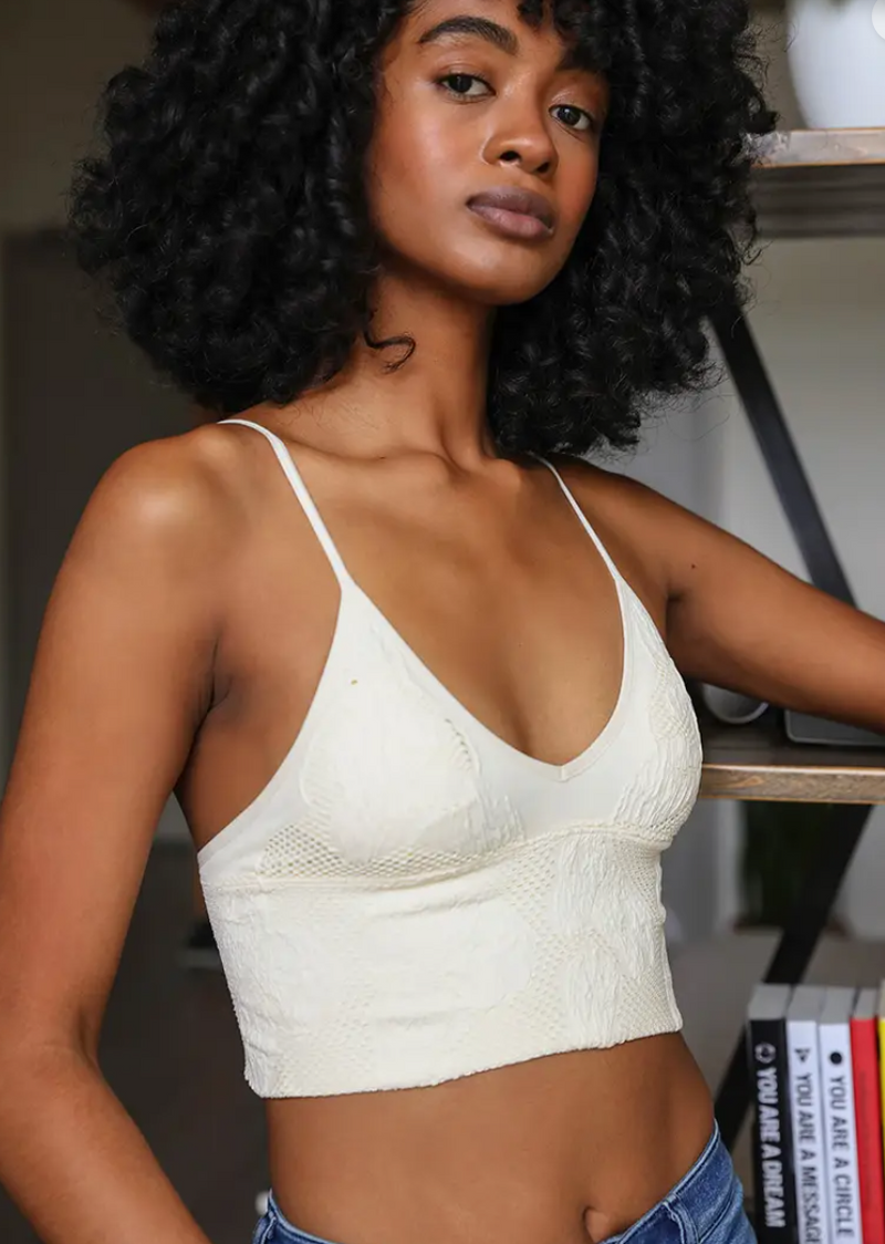 SEAMLESS PADDED V NECK BRAMI