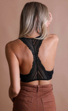 SEAMLESS FRONT LACE RACERBACK BRALETTE
