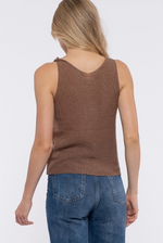 Cable Knit Sleeveless Top